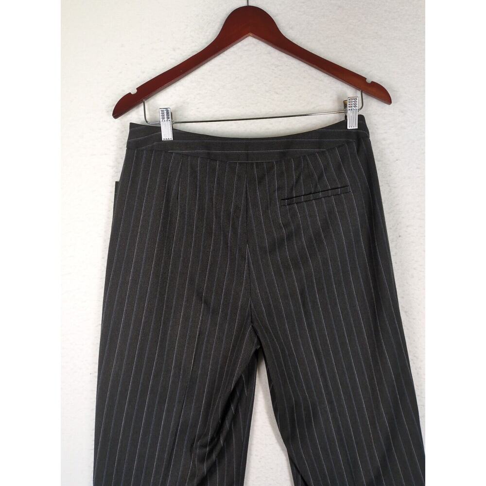 NWT Valerie Stevens black dress pants w/ blue & gray stripes, stretch. Size 6 - Picture 8 of 12